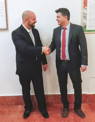 Kiss Gábor hadnagy és Szintai Zoltán alezredes