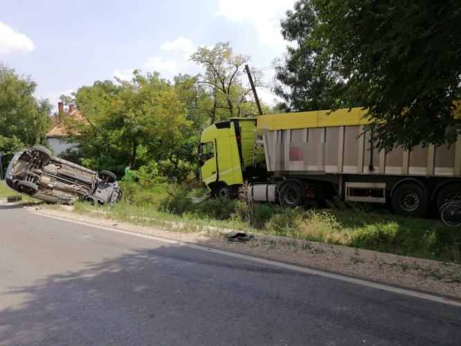 baleset a 44-es számú főúton 2018. augusztus 8-án