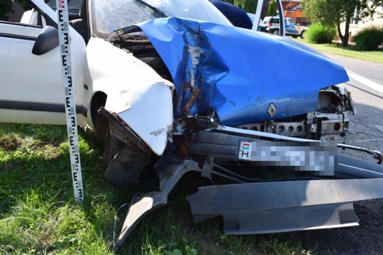 baleset Medgyesegyházán 2019. 07. 20-án