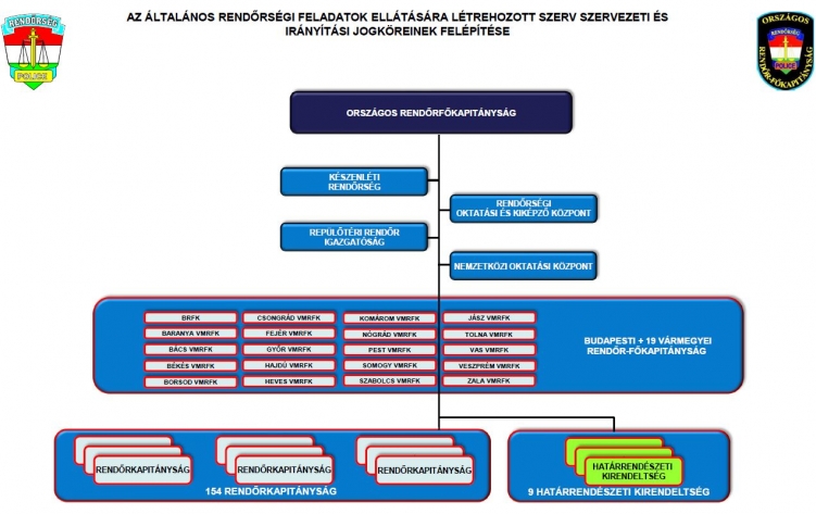A szervezet általános felépítése