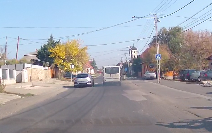 Előzés zebrán