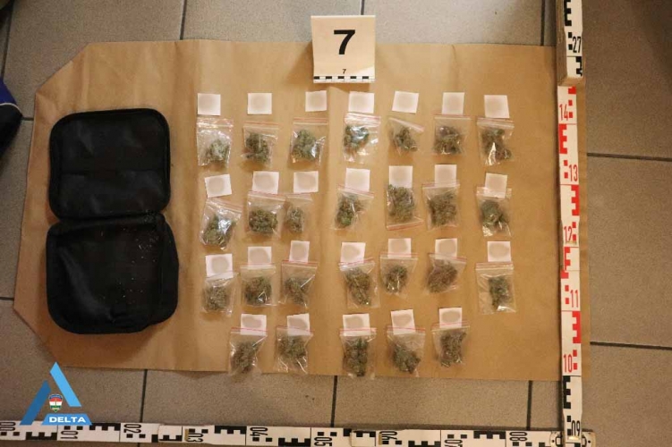 Még nyáron találták meg a droggal teli hátizsákot. Fotó: Rendőrség